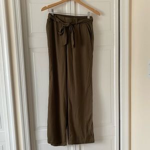 OLD NAVY tie-high waist pants